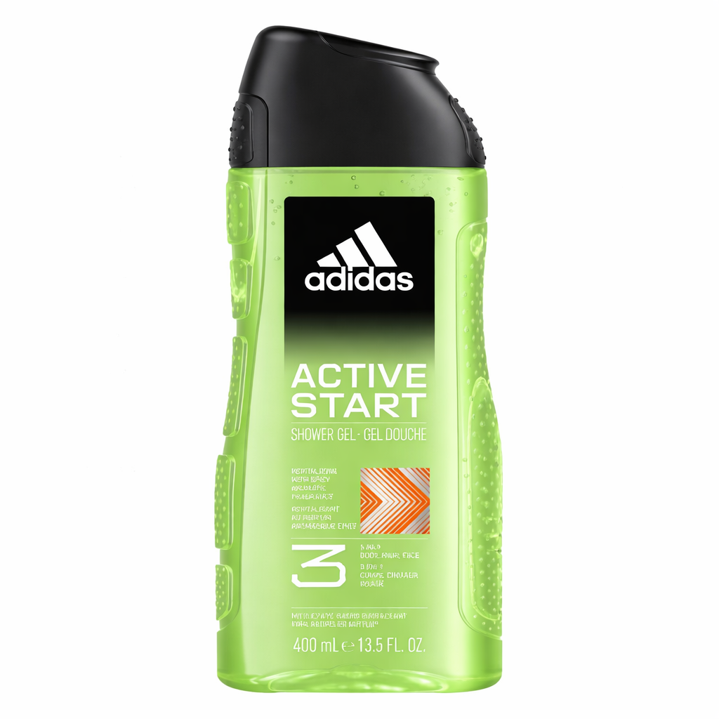 Adidas Active Start férfi tusfürdő 400 ml – 3 az 1-ben frissítő ápolás testre, hajra és arcra