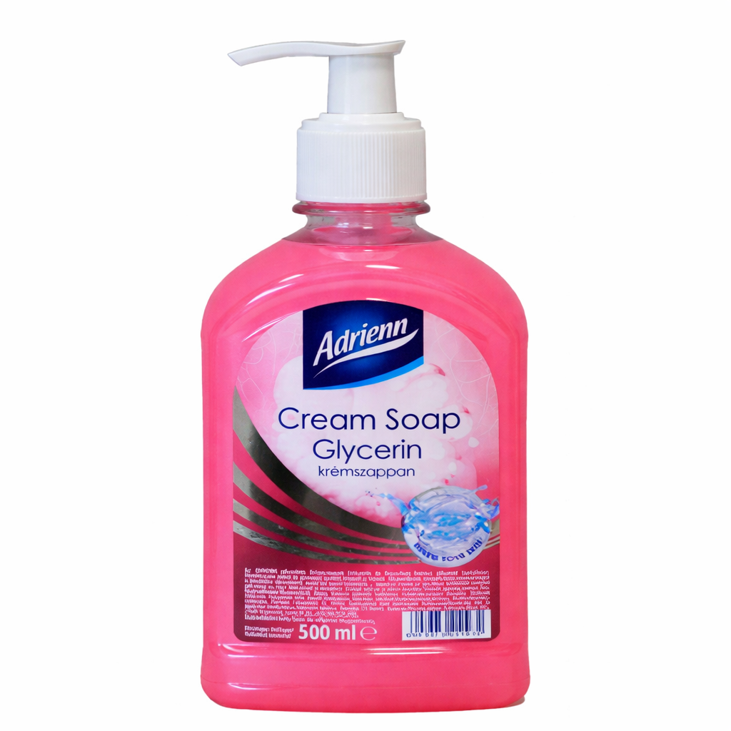 Adrienn Glycerin Krémszappan Pumpás 500 ml – Hidratáló Folyékony Szappan Glicerinnel