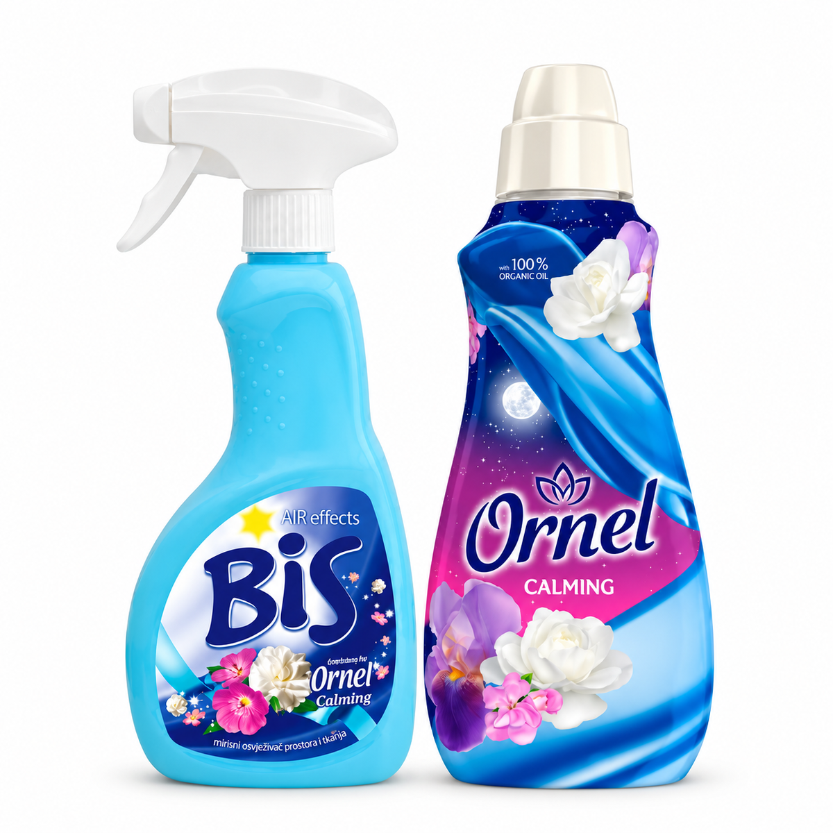Ornel Calming Illatcsomag – Öblítő 800 ml + BIS Illatosító Spray 400 ml