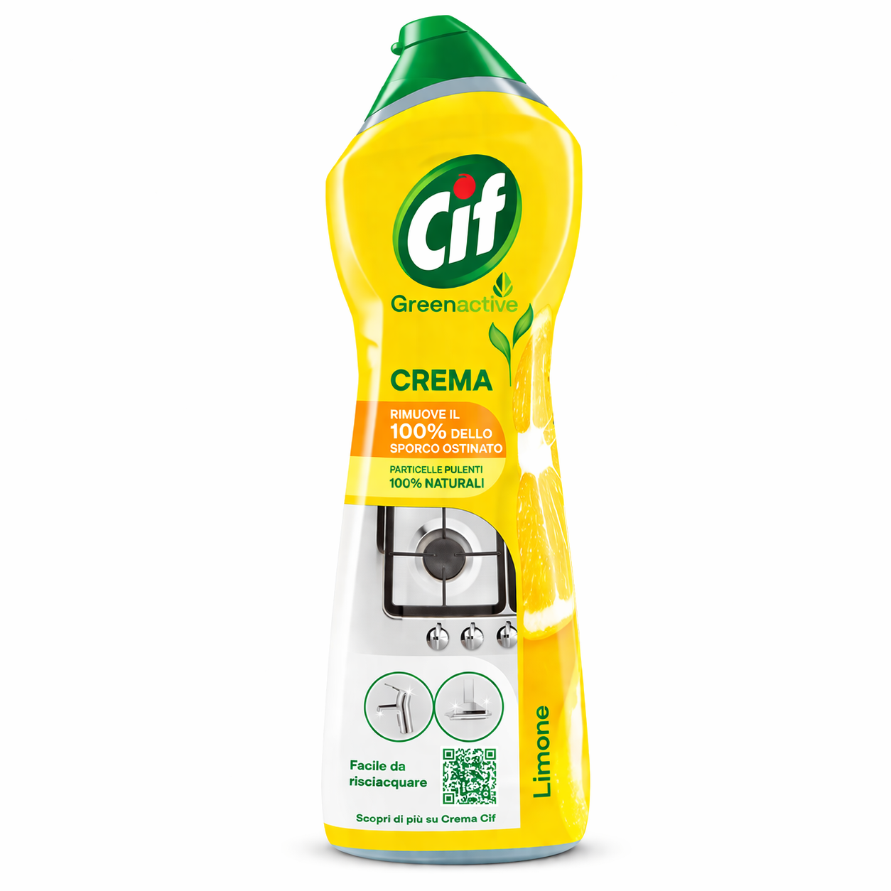 Cif Krémes Súrolószer Citromos 500 ml – Erős Zsíroldó és Friss Tisztító Hatás