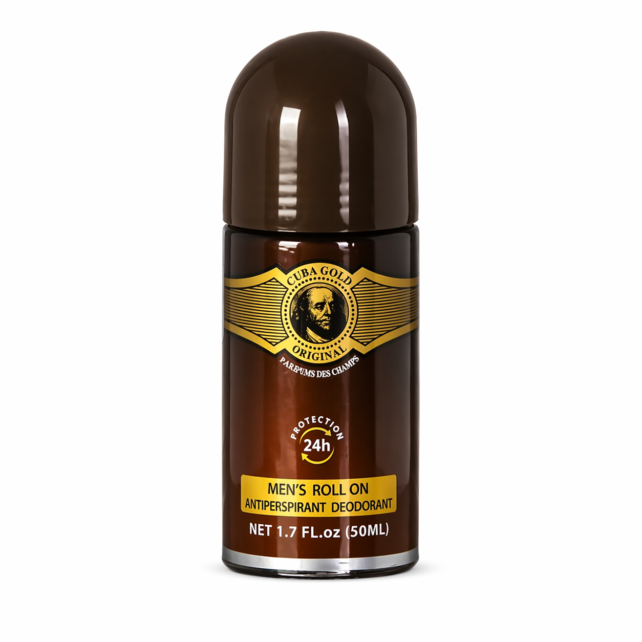 Cuba Gold Férfi Golyós Dezodor 50 ml – 24h Izzadásgátló Roll-On, Fás-Fűszeres Illattal