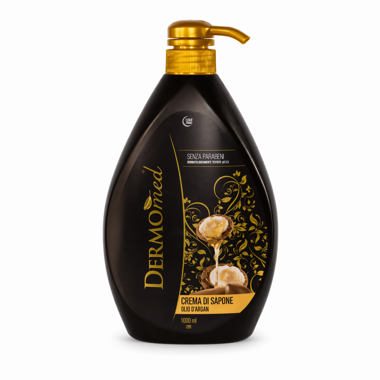 Dermomed Argan olajos folyékony kézmosó szappan 1000 ml – hidratáló kézmosó argánolajjal, 0% parabén