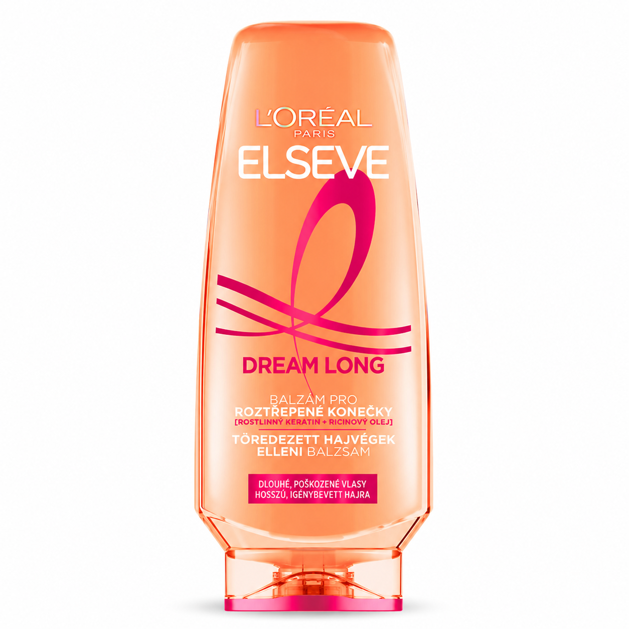 L’Oréal Elseve Dream Long Hajbalzsam 200 ml – Töredezett hajvégek ellen, hosszú hajra, keratinnal és ricinusolajjal