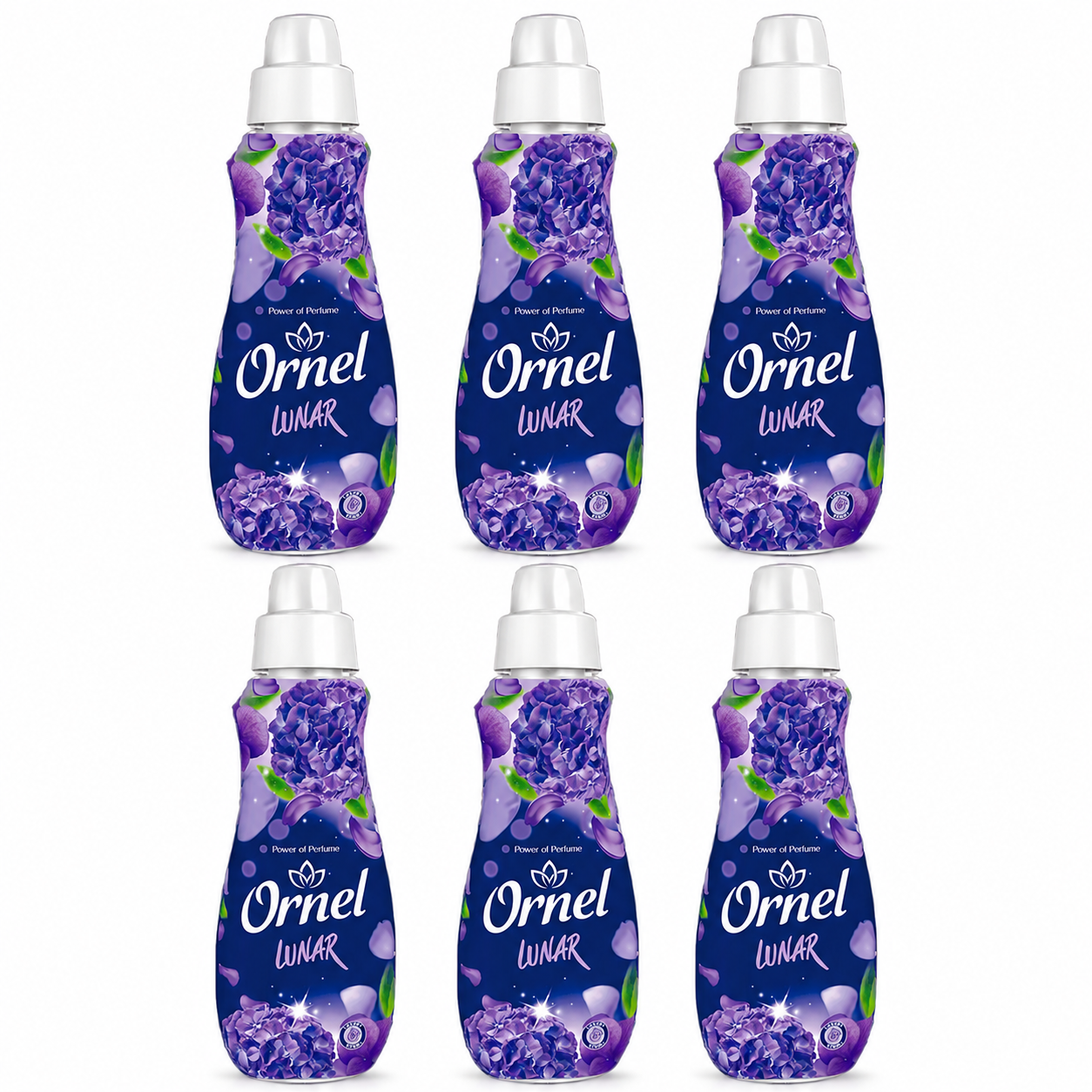 Ornel Lunar Öblítő 6 db-os csomag – 6×800 ml, lila virágos illatú textilöblítő