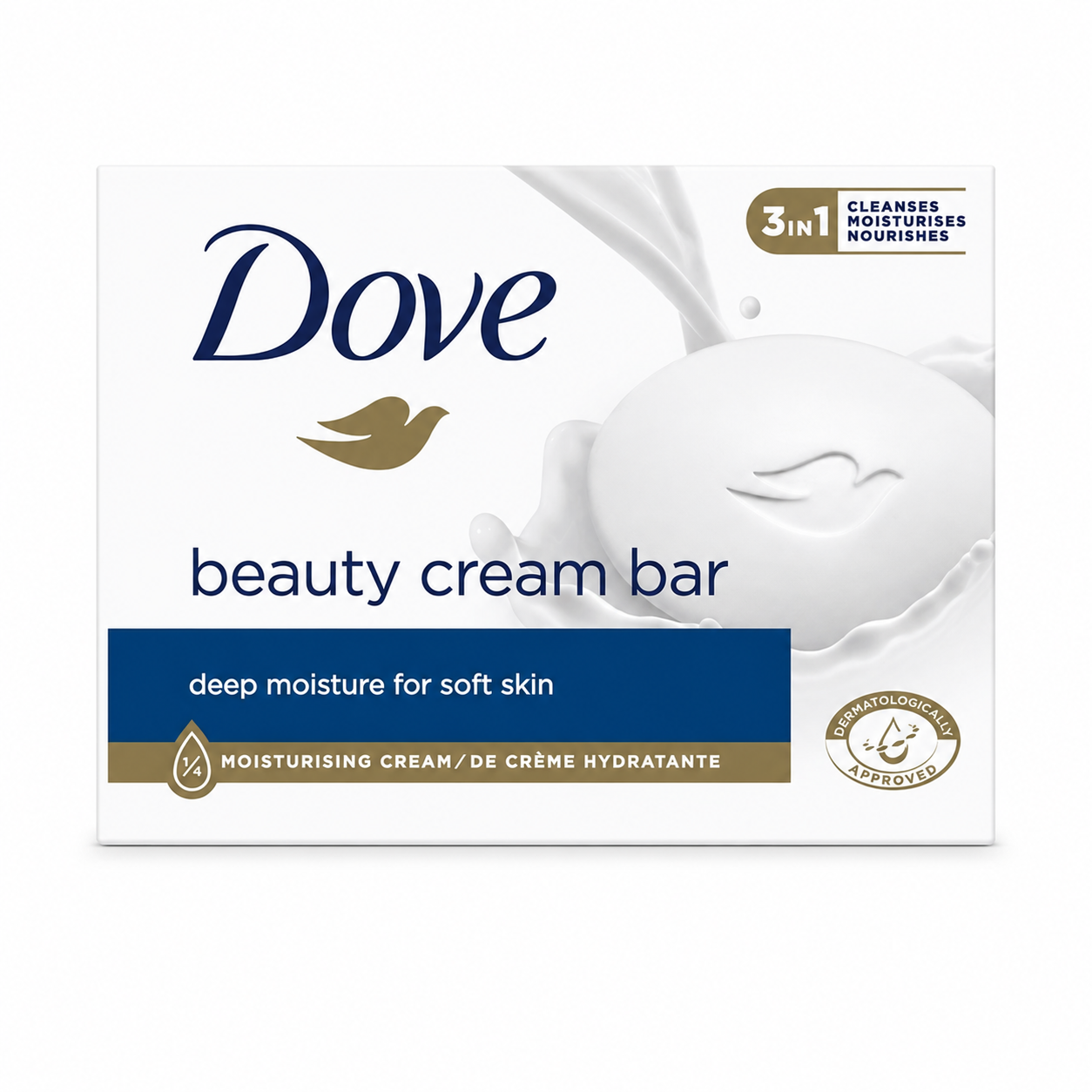 Dove Beauty Cream Bar Szappan 90 g – 3 az 1-ben hidratáló krémszappan puha bőrért