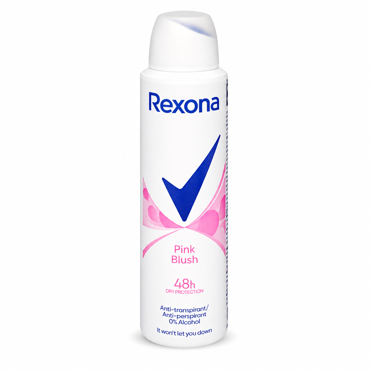 Rexona Pink Blush dezodor spray 150 ml – 48 órás izzadásgátló védelem, 0% alkohol