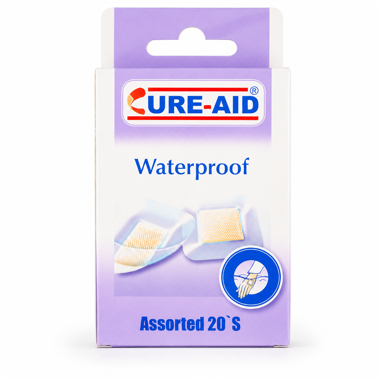 Cure-Aid Waterproof Vízálló Sebtapasz 20 db – Assortált ragtapasz csomag