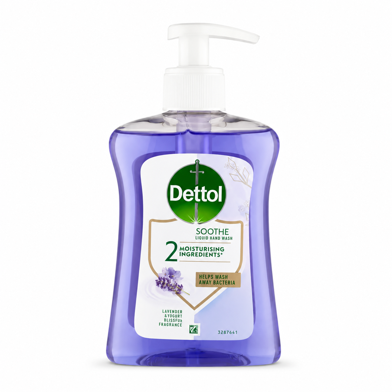 Dettol Soothe folyékony kézmosó pumpás adagolóval – Lavender & Yogurt Blissful illat, 250 ml