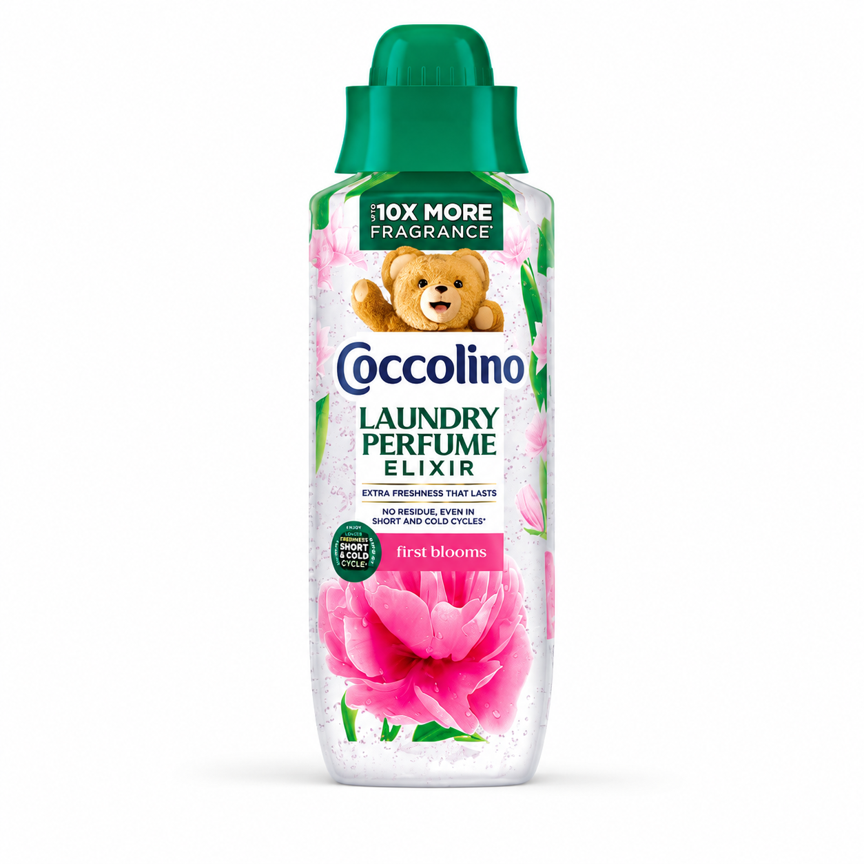 Coccolino Laundry Perfume Elixir First Blooms mosóparfüm 460 ml – hosszan tartó virágos frissesség, akár 10× több illat