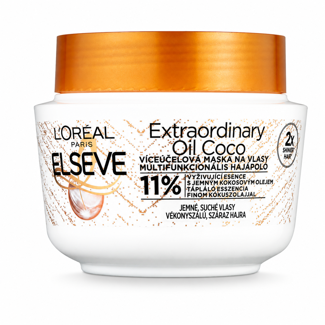 L’Oréal Paris Elseve Extraordinary Oil Coco multifunkcionális hajpakolás 300 ml – kókuszolajjal, normál és száraz hajra