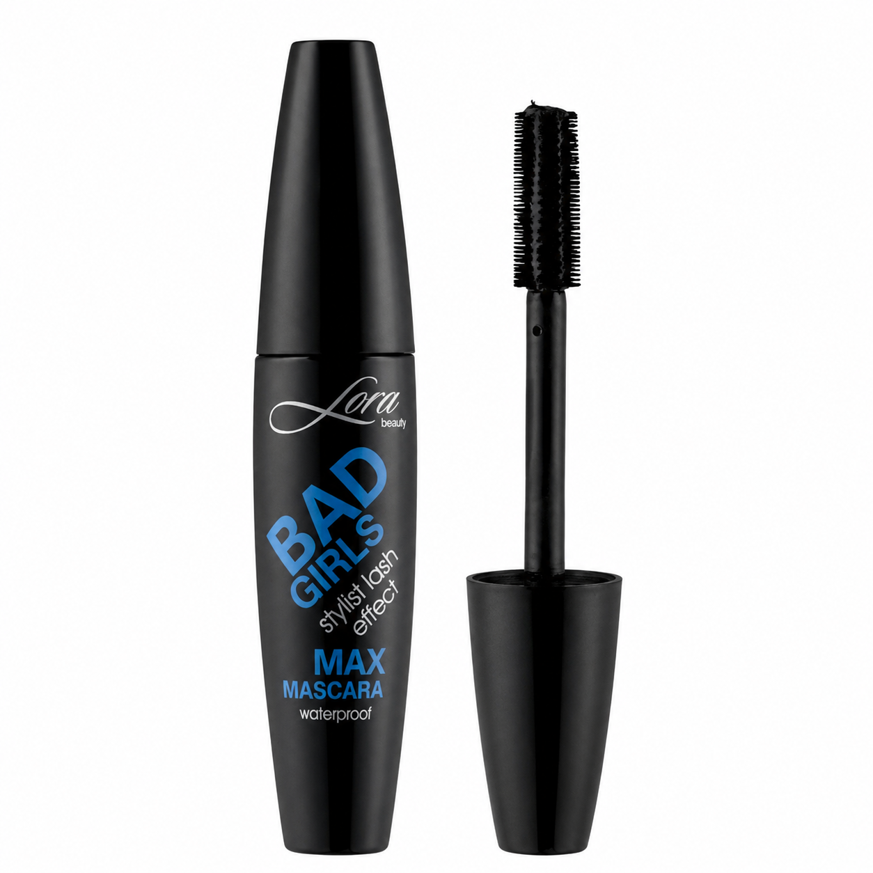 Lora Bad Girls Max Mascara Waterproof szempillaspirál – fekete, vízálló, dúsító hatású spirál