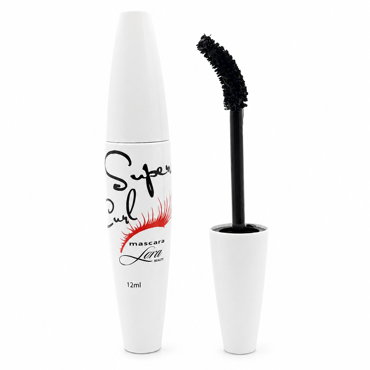 Lora Beauty Super Curl Mascara – fekete, ívelő hatású szempillaspirál