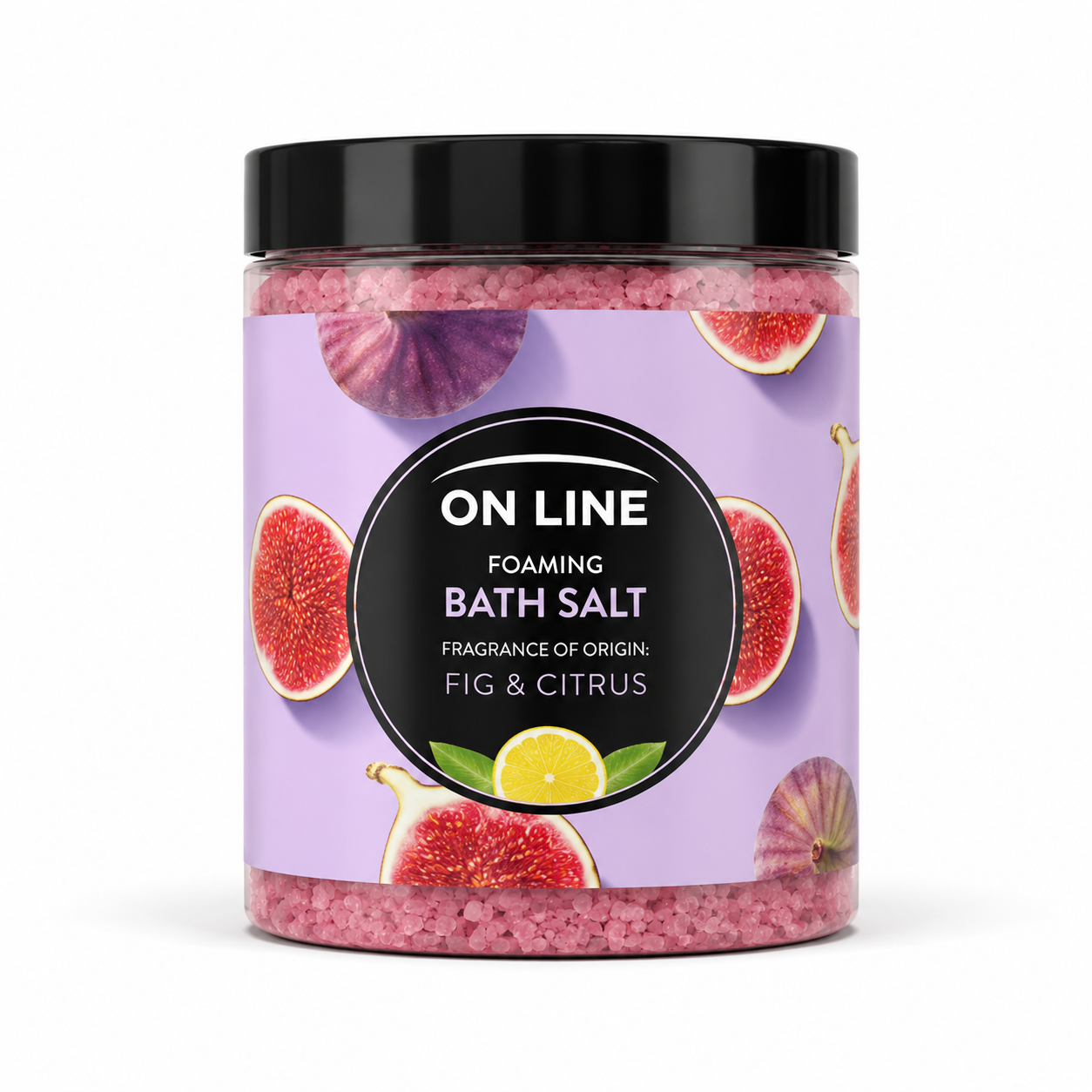 On Line Foaming Bath Salt Fig & Citrus habzó fürdősó, 1200 g