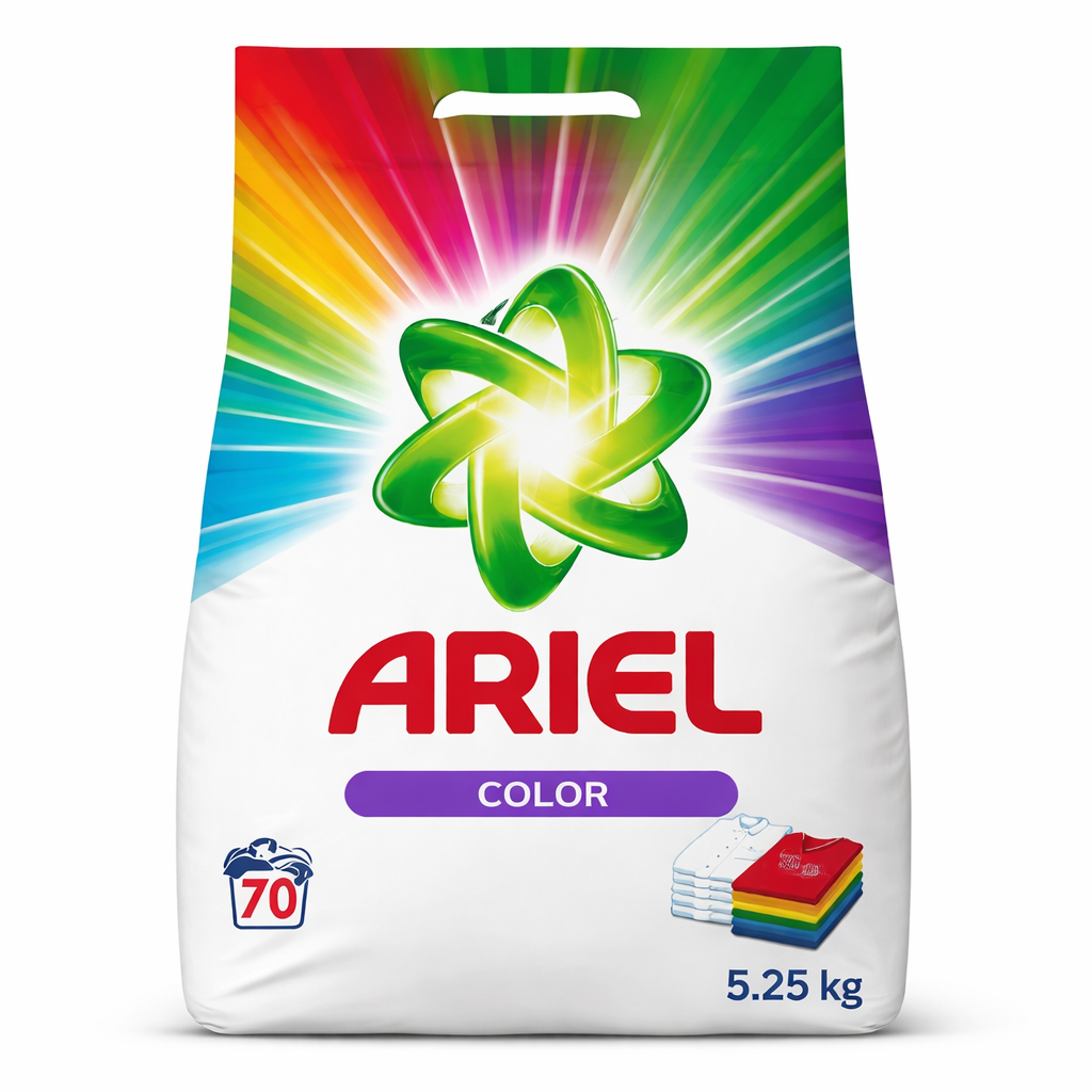 Ariel Color mosópor 5.25 kg (70 mosás) – színes ruhákhoz, élénk színek és erős folteltávolítás