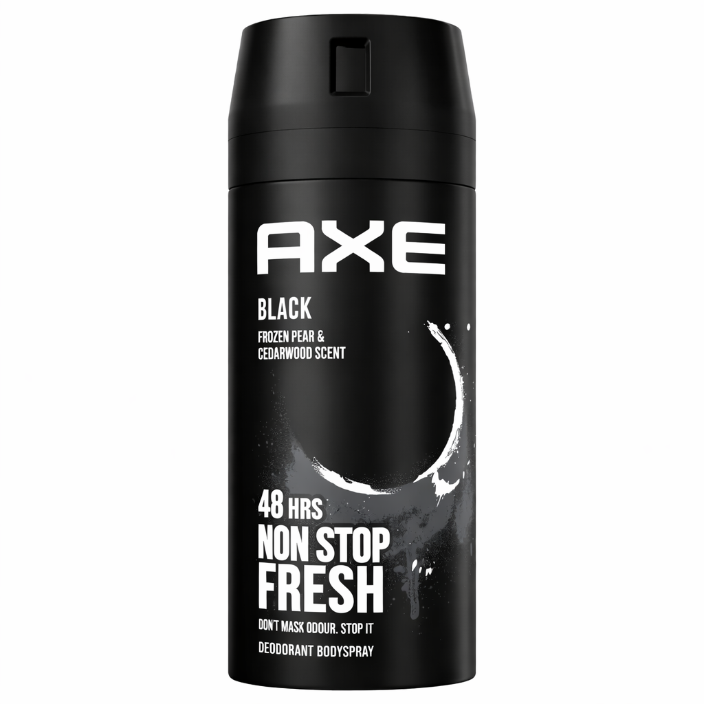 AXE Black Dezodor Bodyspray – 48H Frissesség, Frozen Pear & Cedarwood Férfi Testpermet