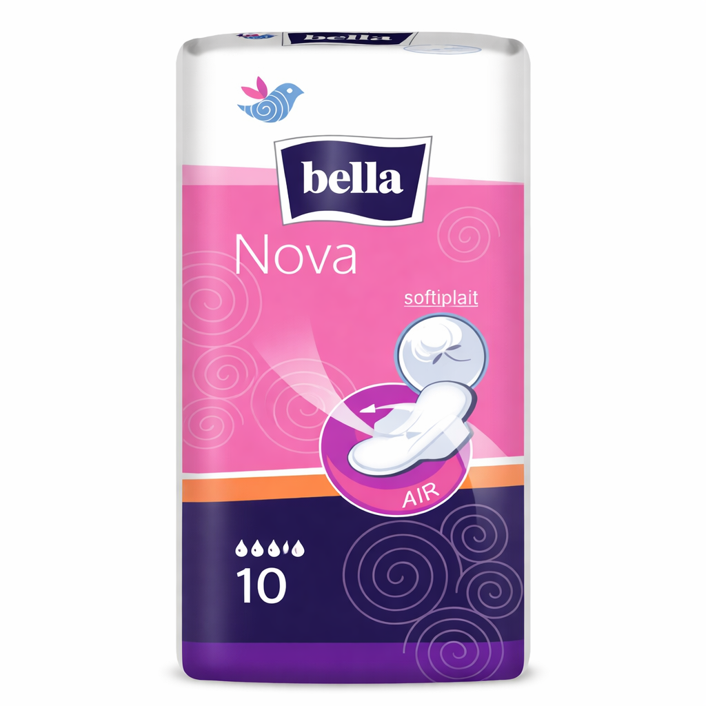 Bella Nova egészségügyi betét (10 db) – Légáteresztő védelem és mindennapi kényelem