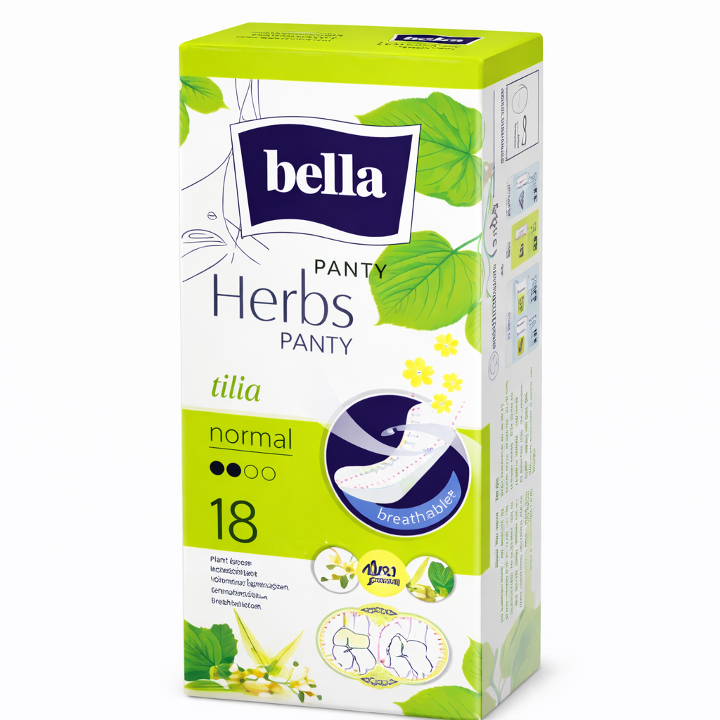 Bella Herbs Panty Tilia (hárs kivonatos) tisztasági betét (18 db) – Természetes frissesség egész nap