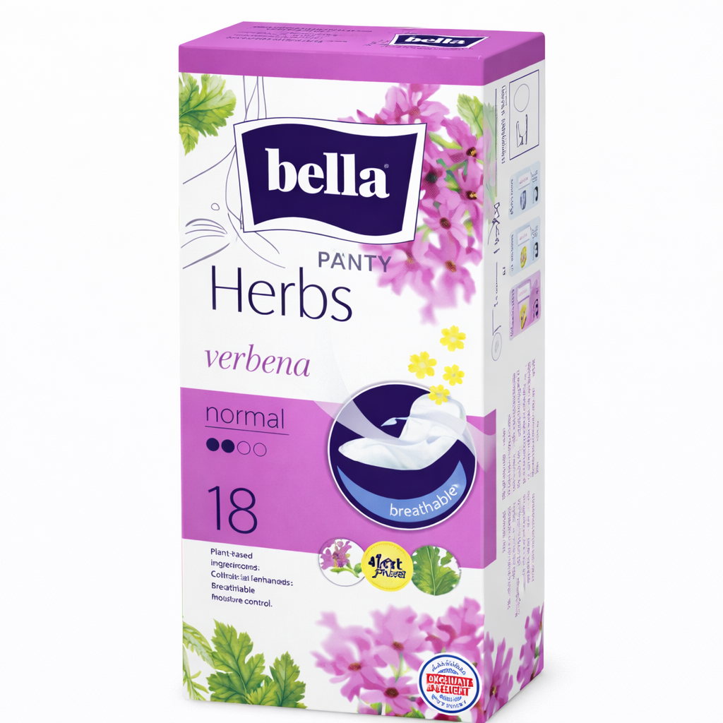 Bella Herbs Panty Verbena tisztasági betét (18 db) – Frissesség és kényelem gyógynövényes hatással
