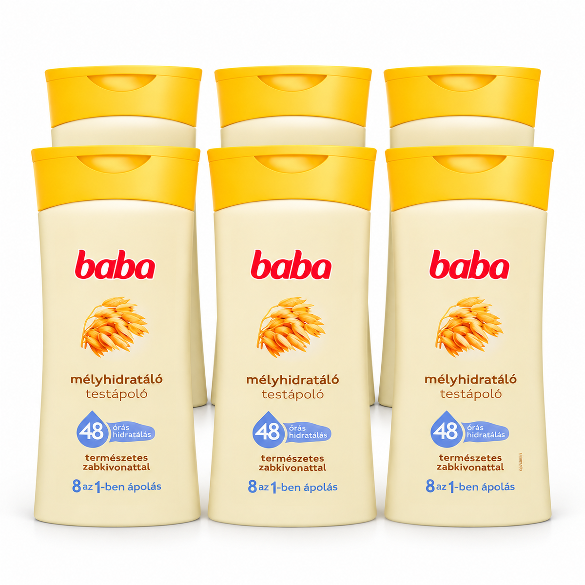 Baba Mélyhidratáló Testápoló 400ml természetes zabkivonattal – 6 db-os csomag