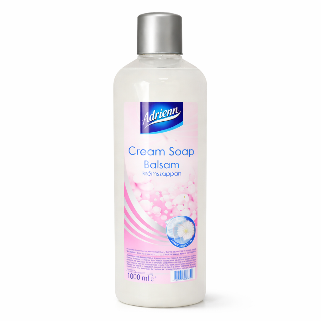 Adrienn Cream Soap Balsam krémszappan 1L – hidratáló folyékony szappan