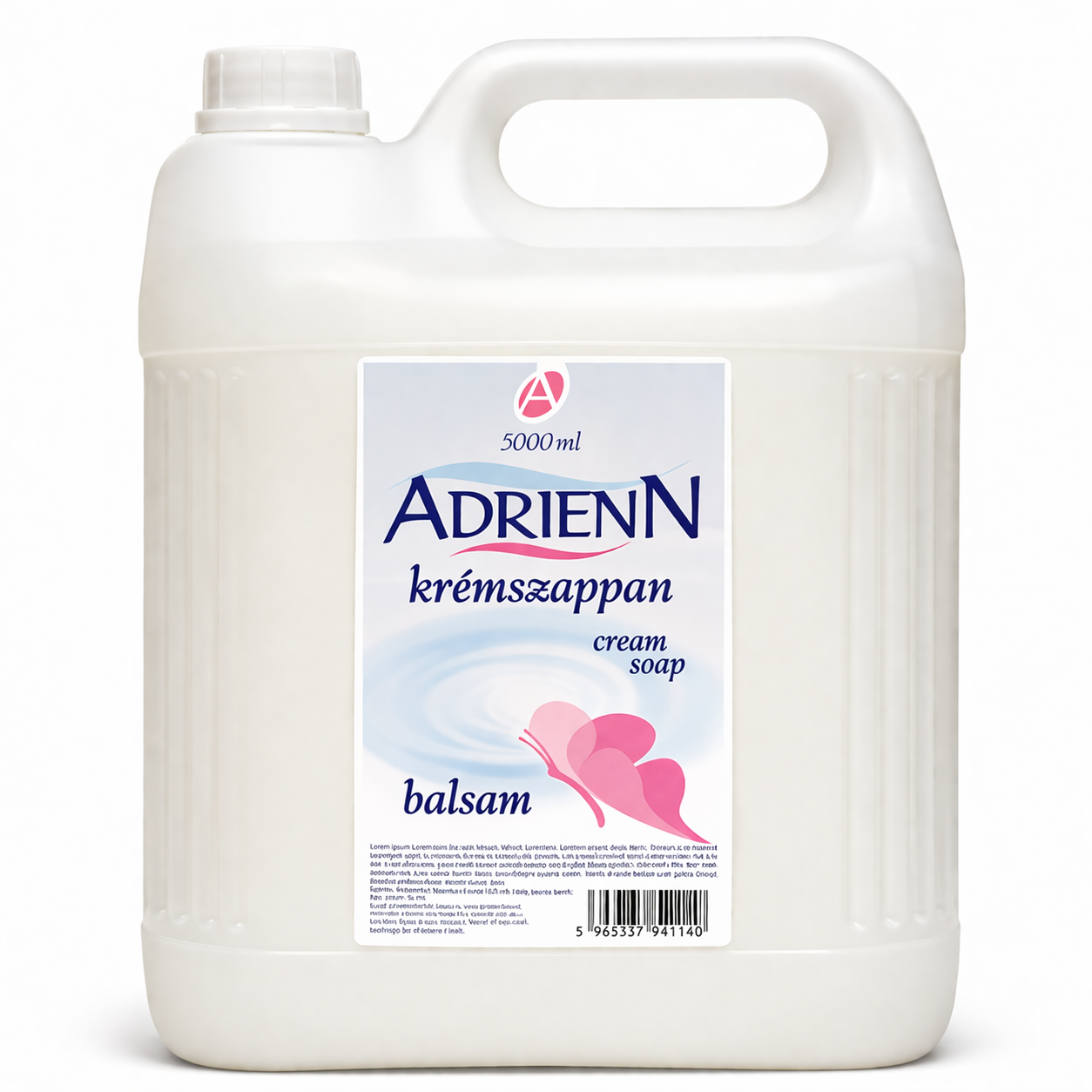 Adrienn Cream Soap Balsam krémszappan 5L – hidratáló folyékony szappan utántöltő