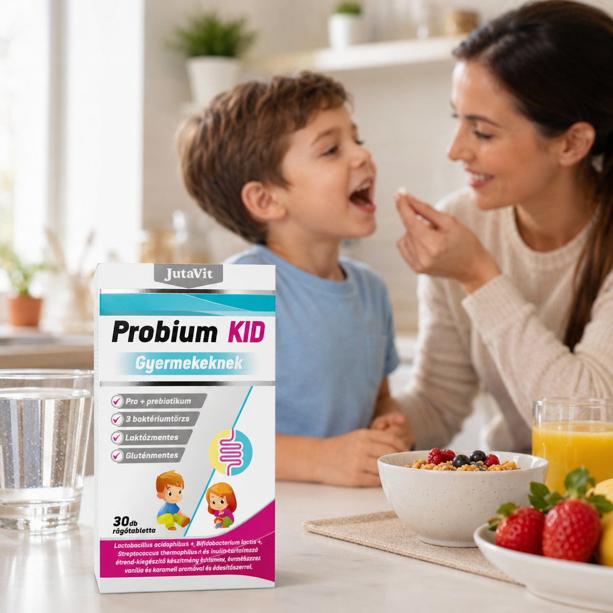 JutaVit Probium KID rágótabletta gyermekeknek – 30 db