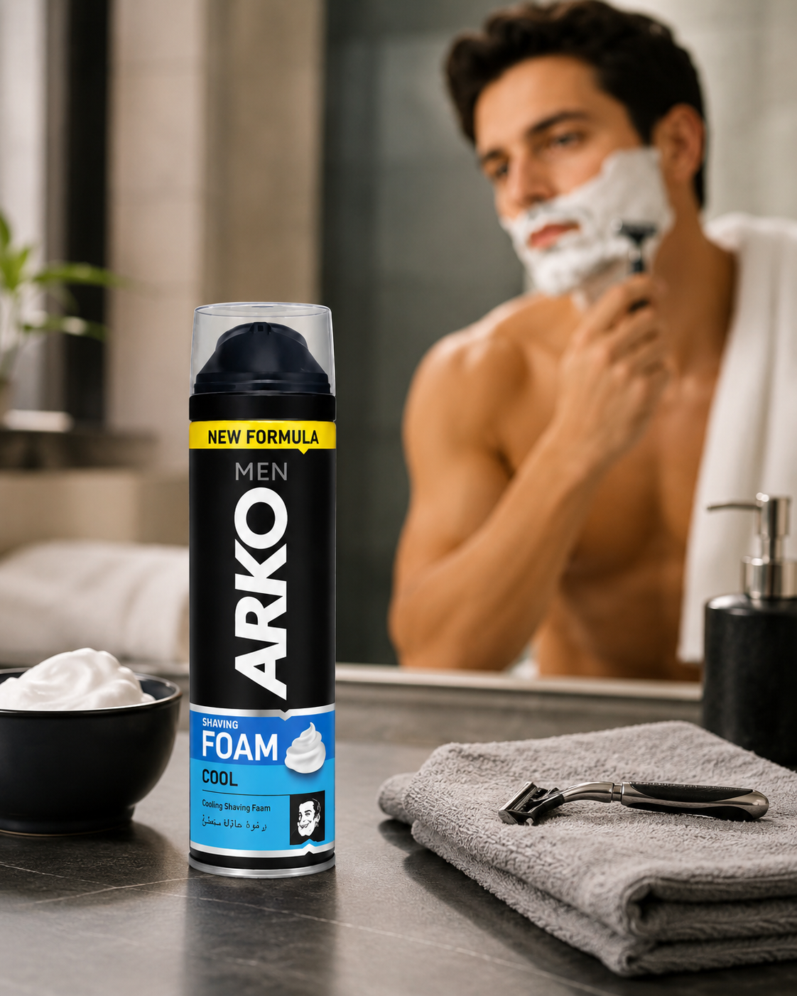 Arko Men Cool borotvahab 200 ml – Hűsítő hatású shaving foam férfiaknak