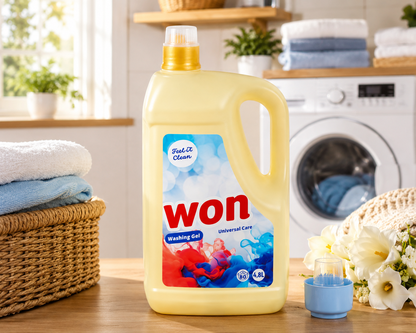 Won Universal Care Mosógél 4,8 L (80 mosás) – Univerzális folyékony mosószer