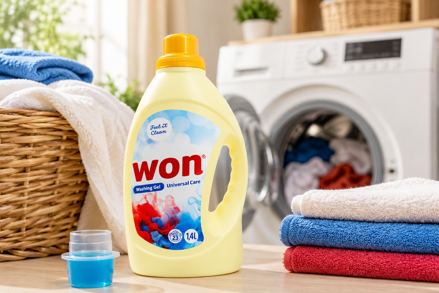 Won Universal Care Mosógél 1,4 L (23 mosás) – Univerzális folyékony mosószer