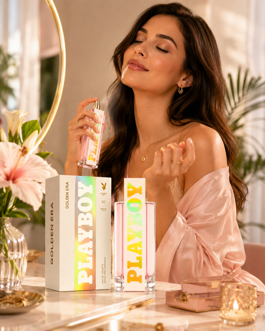 Playboy Golden Era Női Parfüm 40 ml – Trópusi, Édes-Virágos Eau de Toilette