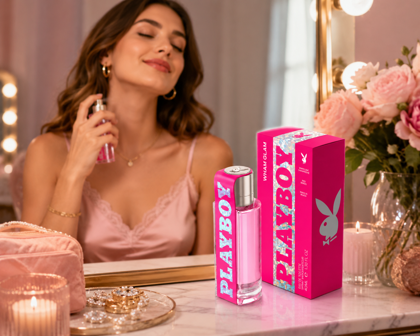 Playboy Wham Glam Női Parfüm 40 ml – Édes, Csillogó és Nőies Illat