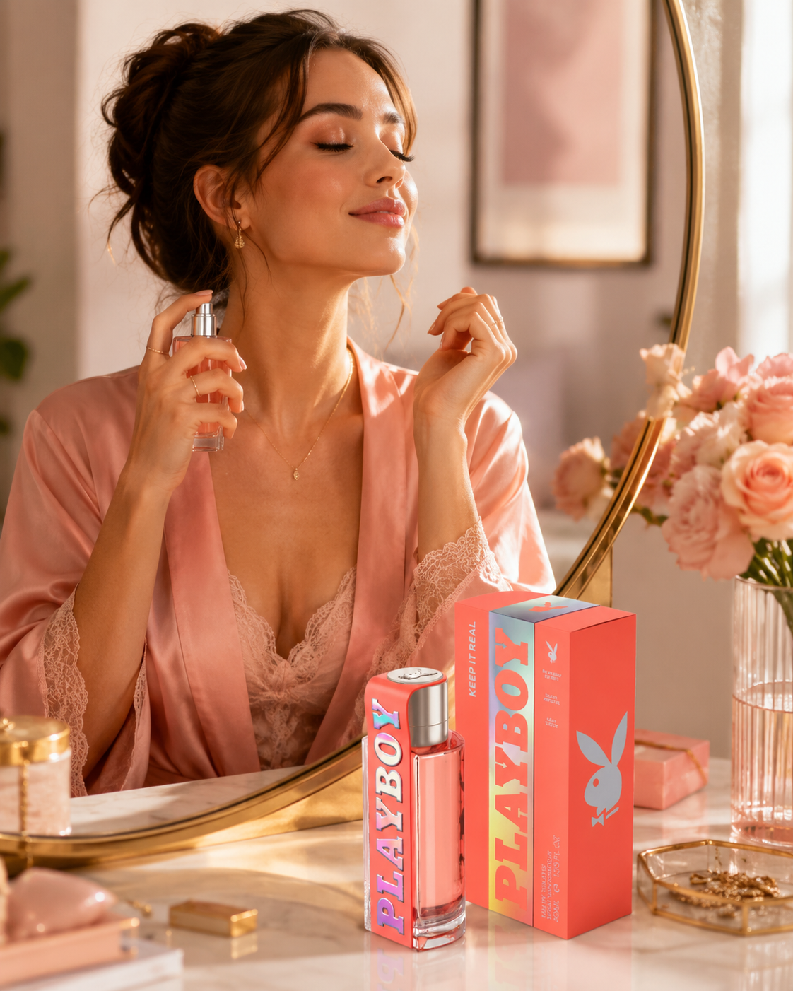 Playboy Keep It Real Női Parfüm 40 ml – Friss, Gyümölcsös-Virágos Illat