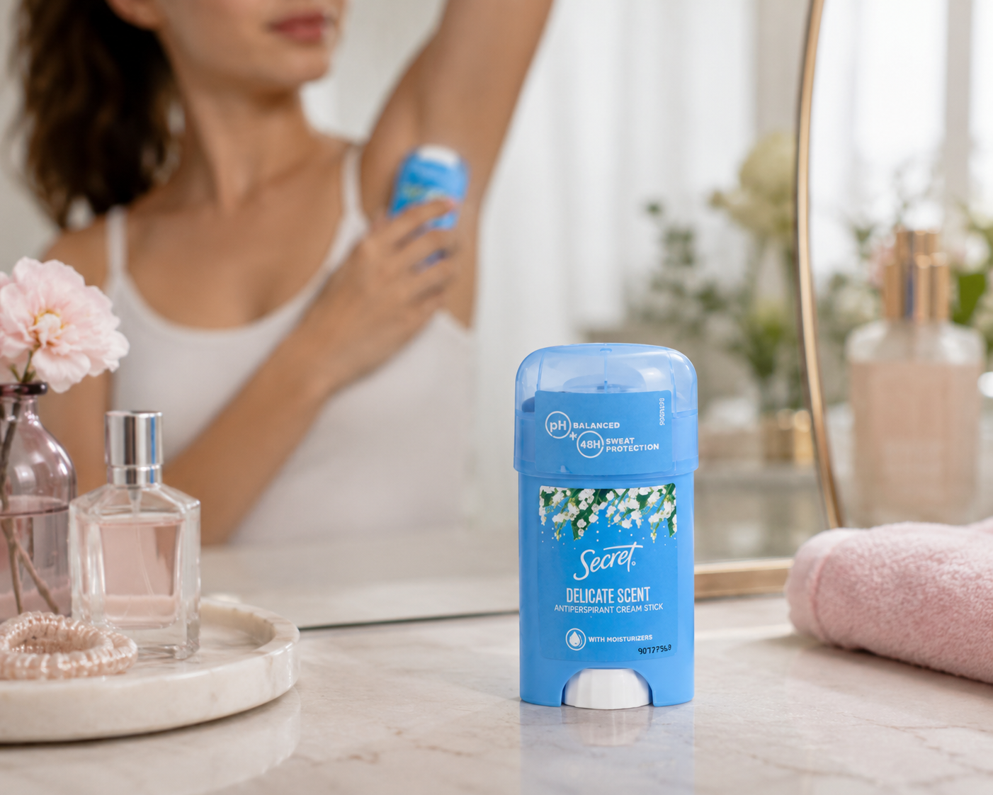 Secret Delicate Scent Antiperspirant Cream Stick 40 ml – 48 Órás Izzadásgátló Krém Stift