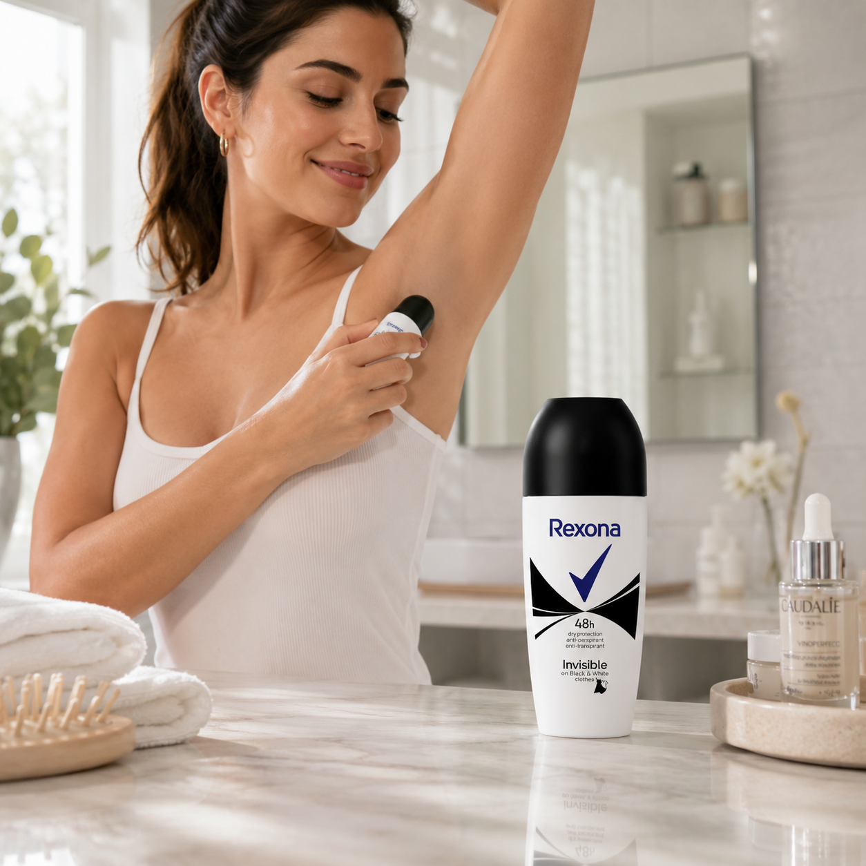 Rexona Invisible Black & White golyós dezodor 50 ml – 48 órás izzadásgátló védelem