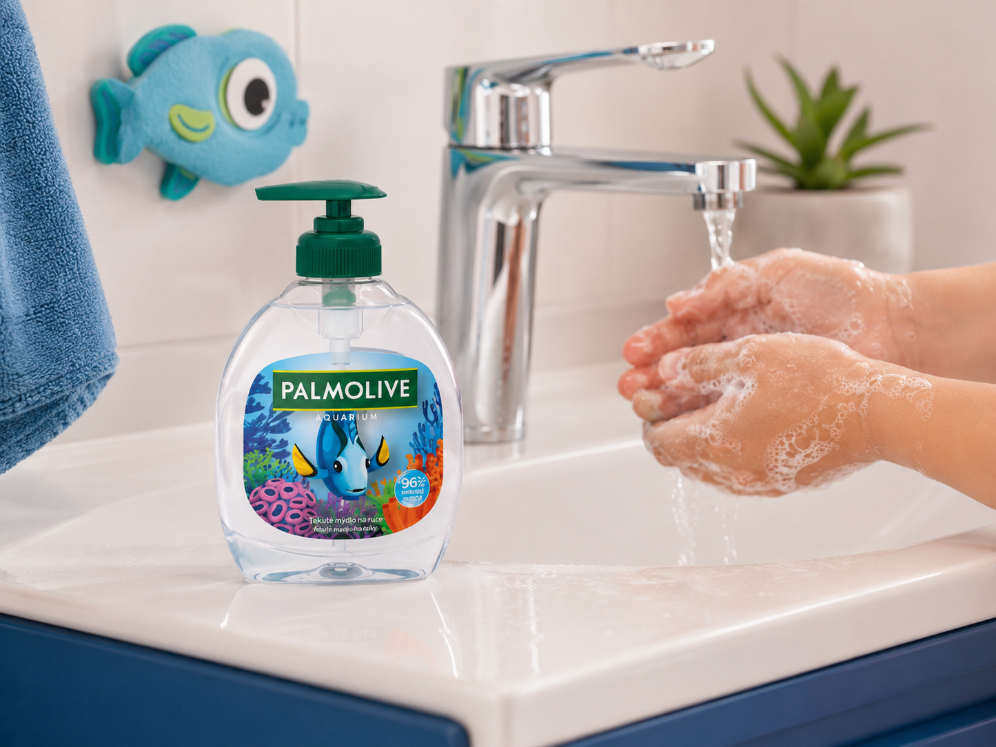 Palmolive Aquarium folyékony kézmosó pumpás adagolóval – 300 ml
