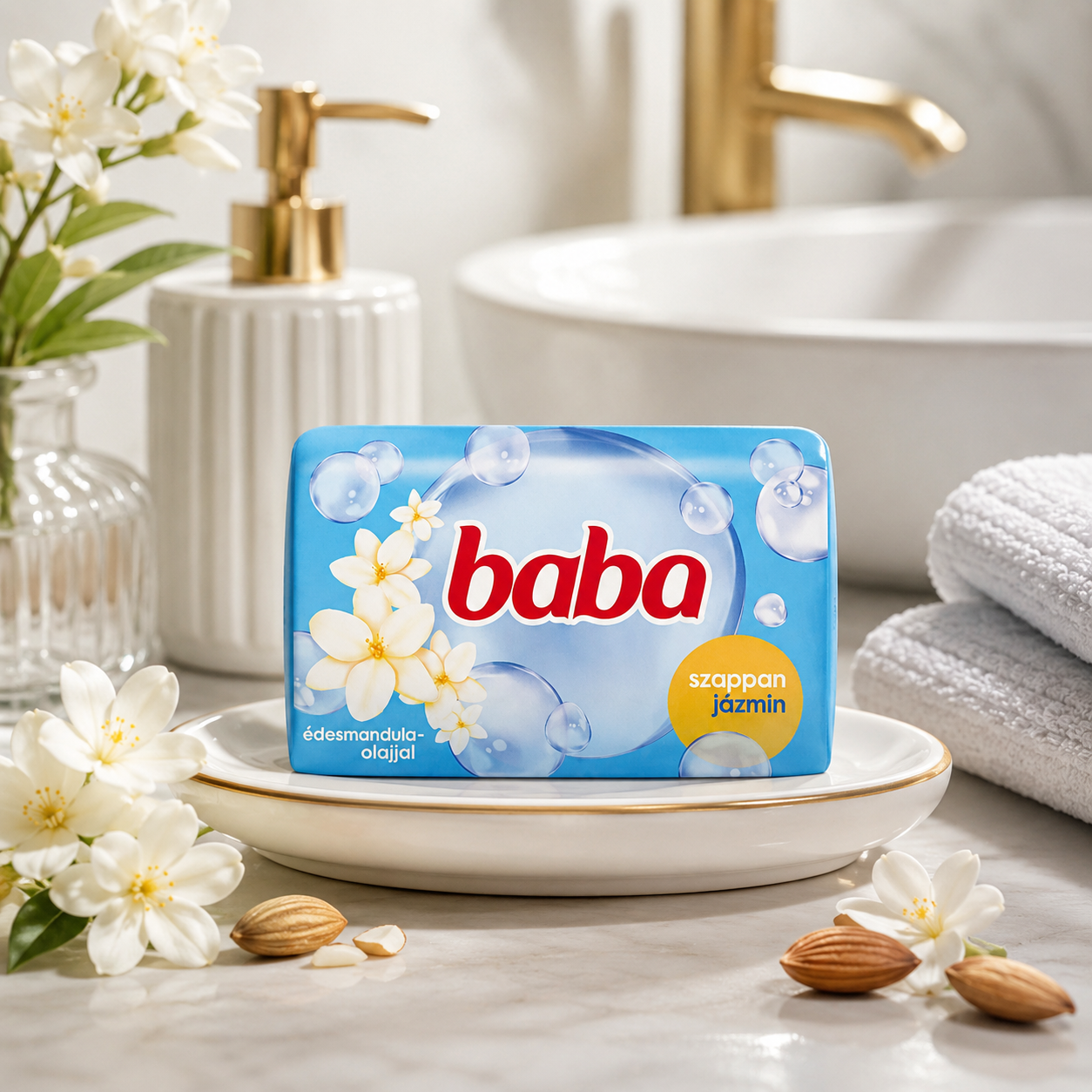 Baba Szappan Jázmin Illattal és Édesmandula Olajjal 90 g