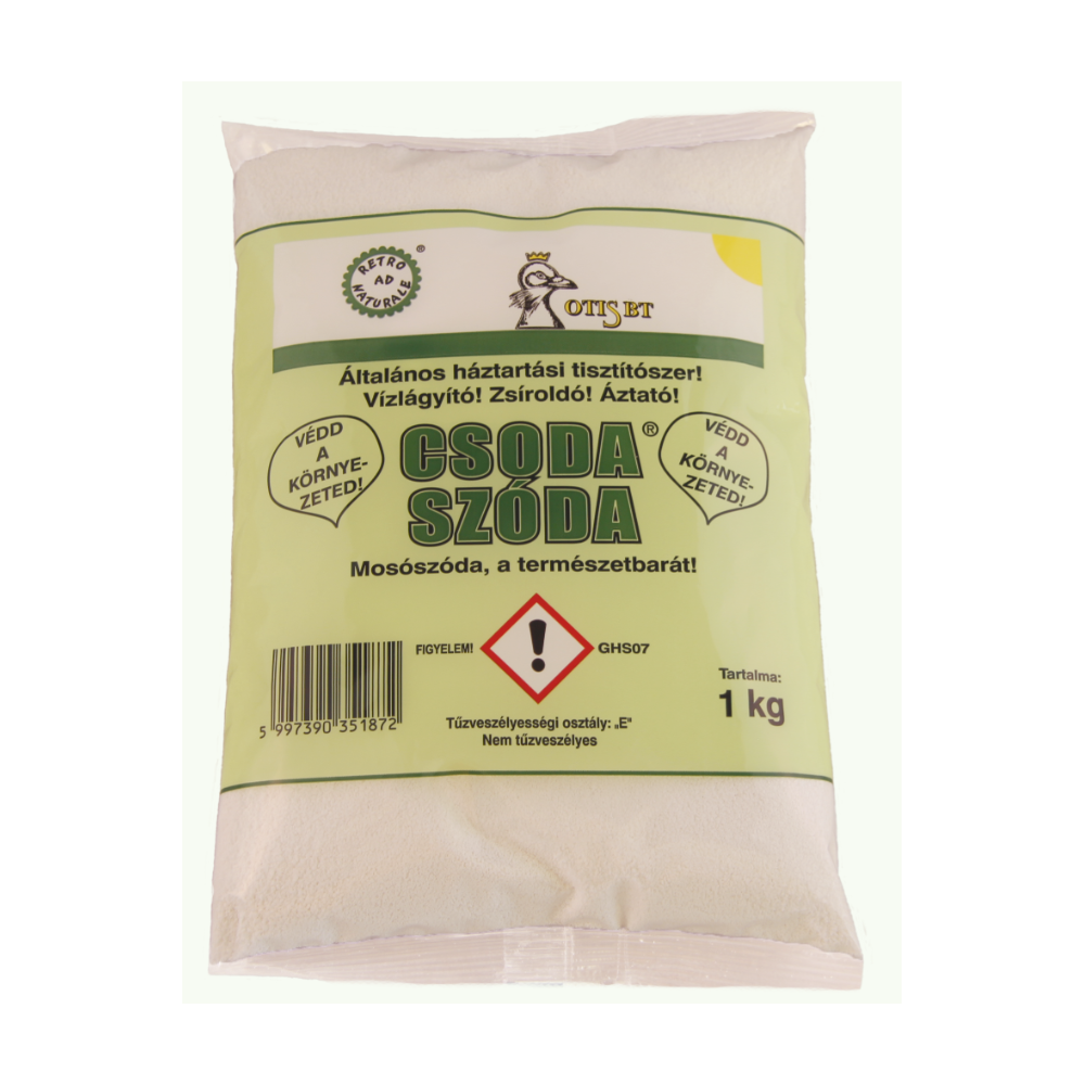 Csoda Szóda Mosószóda 1 kg – Környezetbarát Tisztítószer, Vízlágyító és Zsíroldó