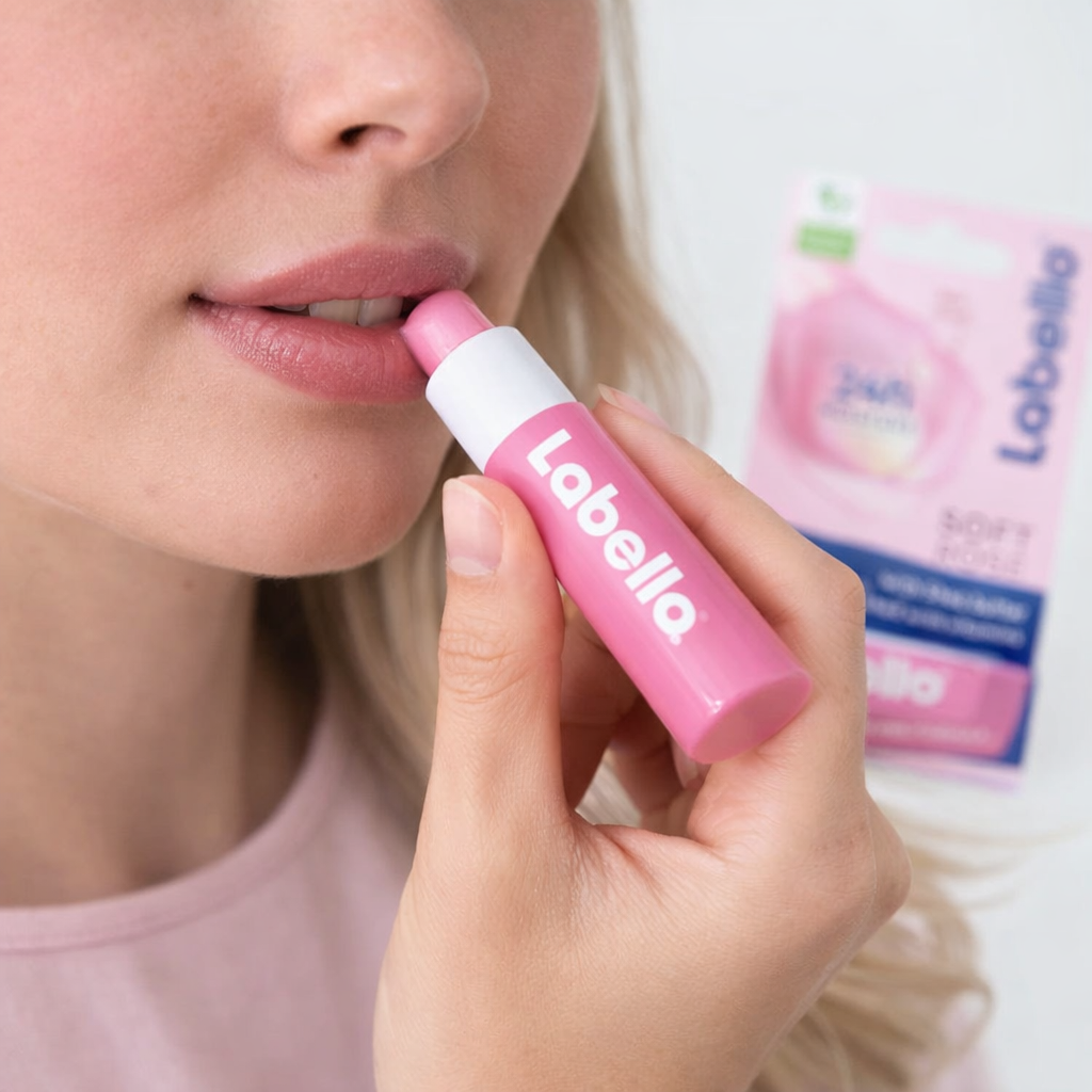 Labello Rózsás Árnyalat Ajakápoló 4.8 g – Hidratálás és Természetes Szín