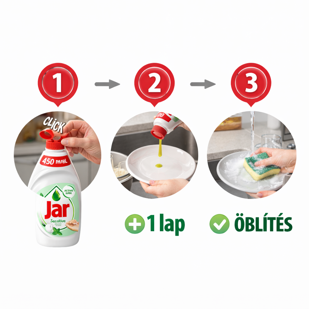 Jar Aloe Vera & Jázmin Illatú Mosogatószer 450 ml