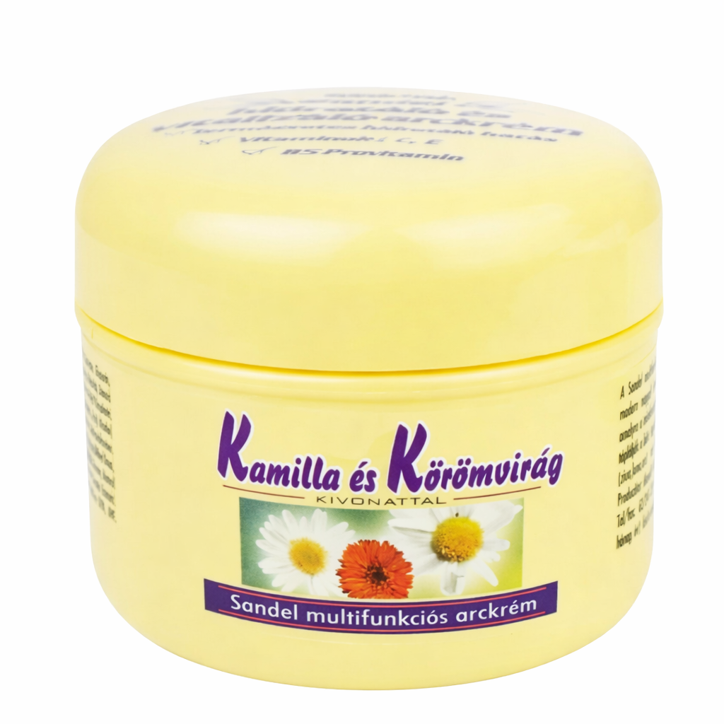 Sandel Kamilla és Körömvirág Hidratáló Arckrém 150 ml – Nyugtató és Regeneráló Ápolás
