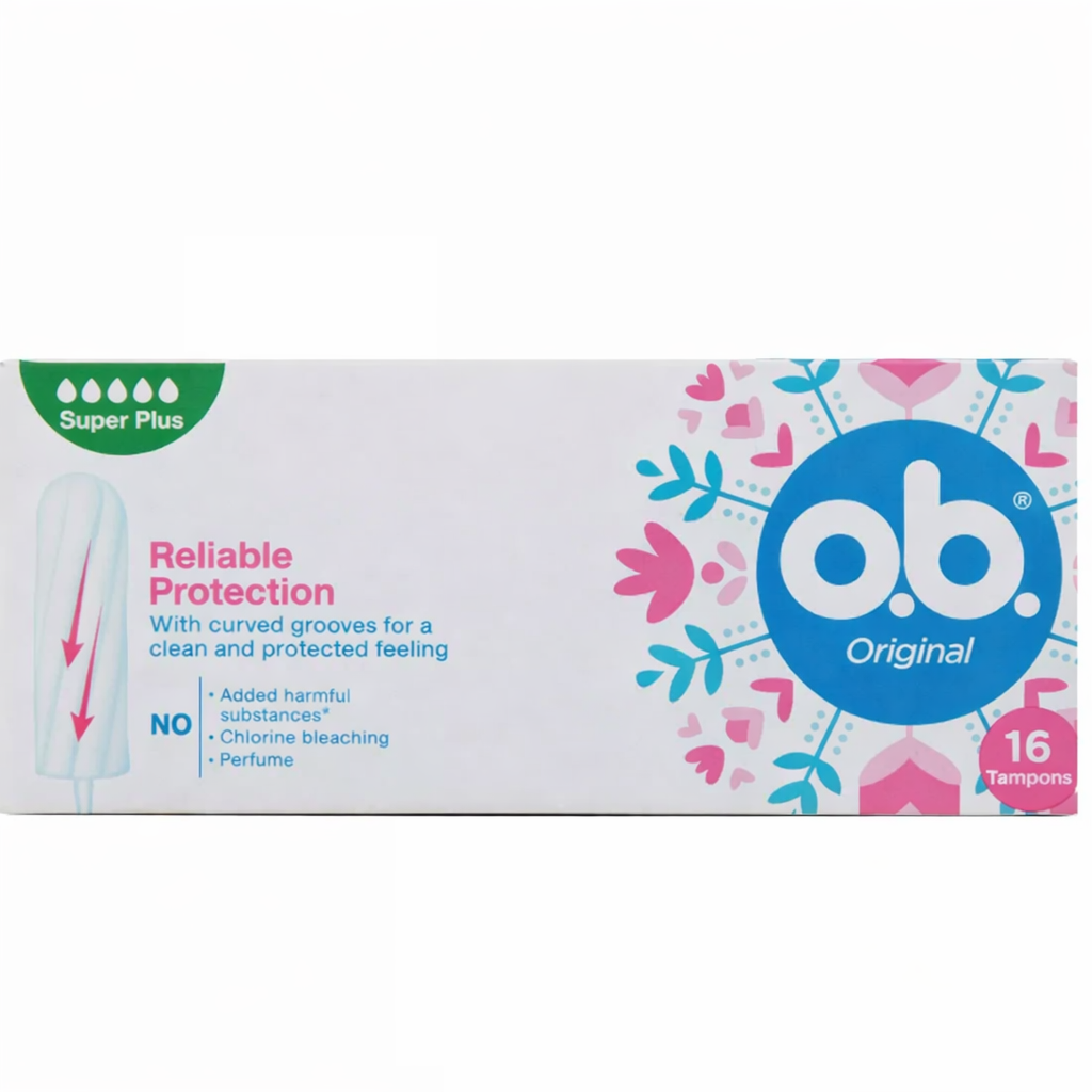 O.B. Original Super Plus Tampon 16 db – extra erős védelem a legintenzívebb napokra