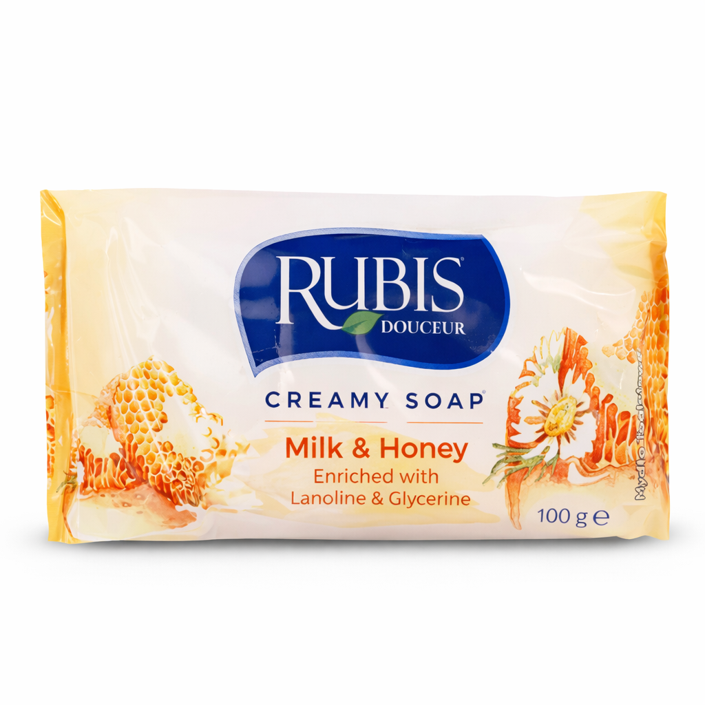 RUBIS Mézes-Tejes Szappan 100 g – Tápláló Ápolás és Selymes Bőrérzet