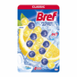 Bref Power Aktiv Lemon WC illatosító 4x50g – Friss citrom illat, higiénikus tisztítás és vízkő elleni védelem