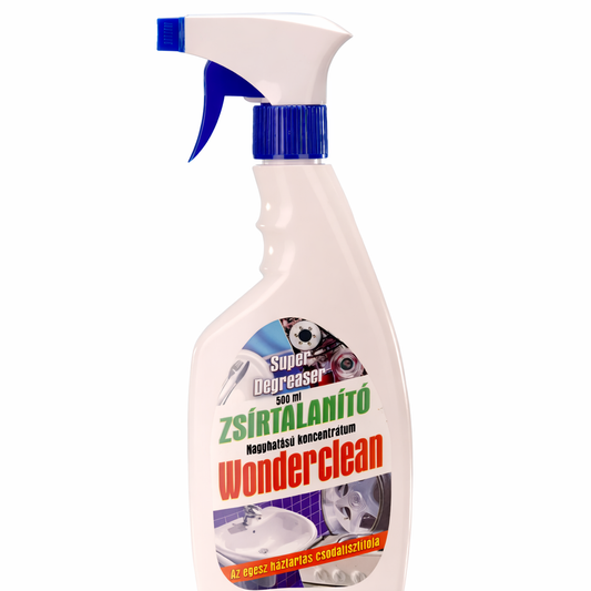 Wonderclean erős háztartási zsíroldó spray 500 ml – Hatékony tisztítás makacs zsíros szennyeződések ellen