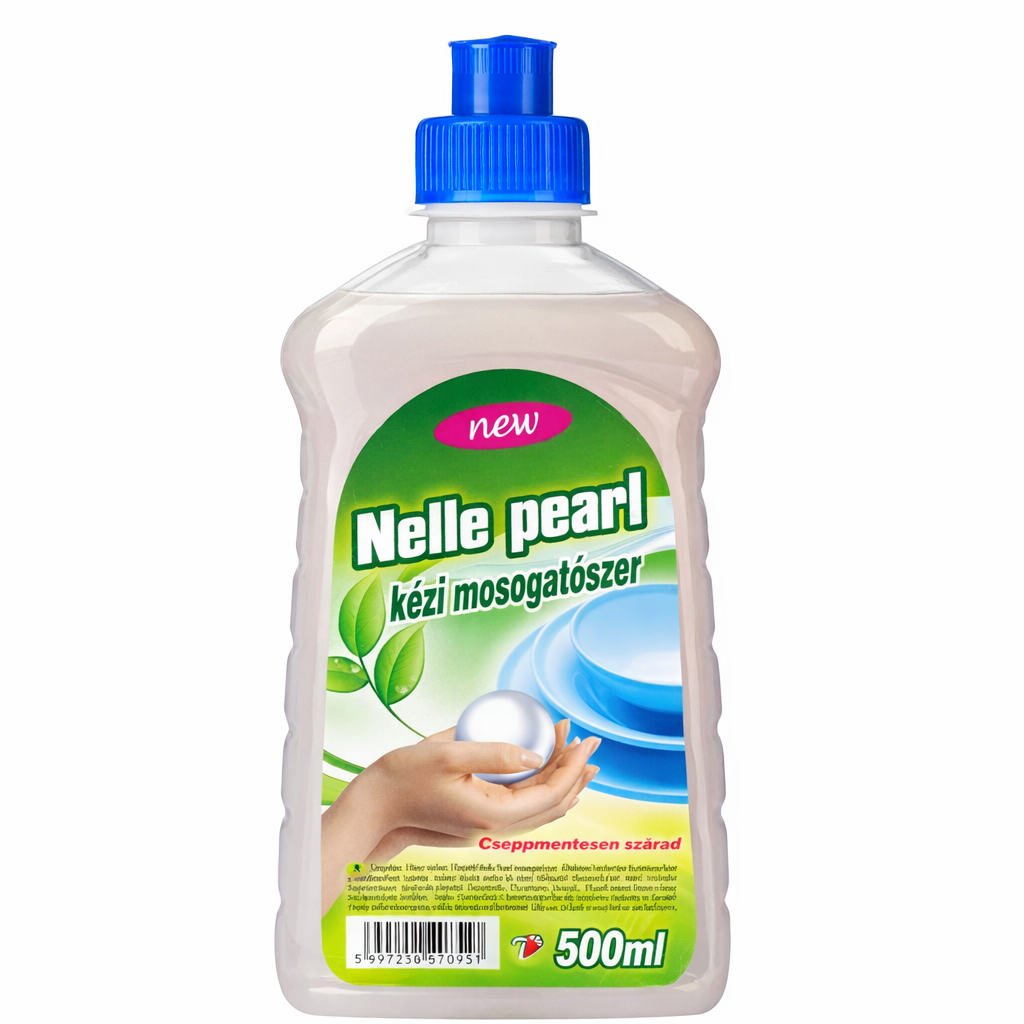 Nelle Pearl kézi mosogatószer 500 ml – Hatékony zsíroldás és ragyogó tisztaság