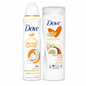 Dove Coconut & Jasmine ajándékcsomag – 150 ml dezodor + 400 ml testápoló