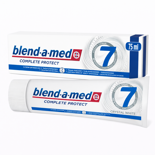 Blend-a-med Complete Protect Crystal White Fogkrém 75 ml – 7 az 1-ben Védelem és Fehérítő Hatás