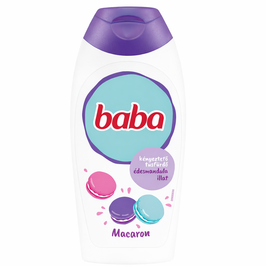 Baba Kényeztető Tusfürdő Édesmandula Illattal – Macaron 400 ml