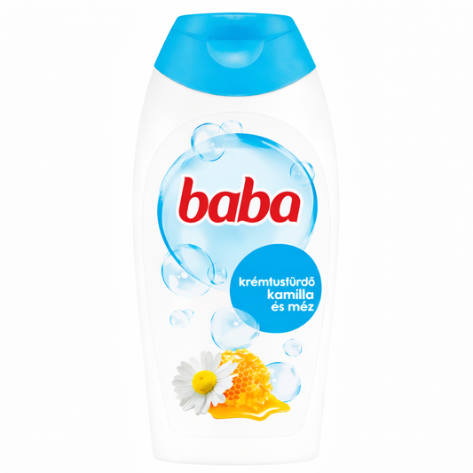 Baba Krémtusfürdő Kamilla és Méz – Nyugtató és Hidratáló Bőrápolás 400 ml