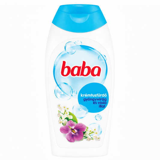 Baba Krémtusfürdő Gyöngyvirág és Viola Illattal 400 ml